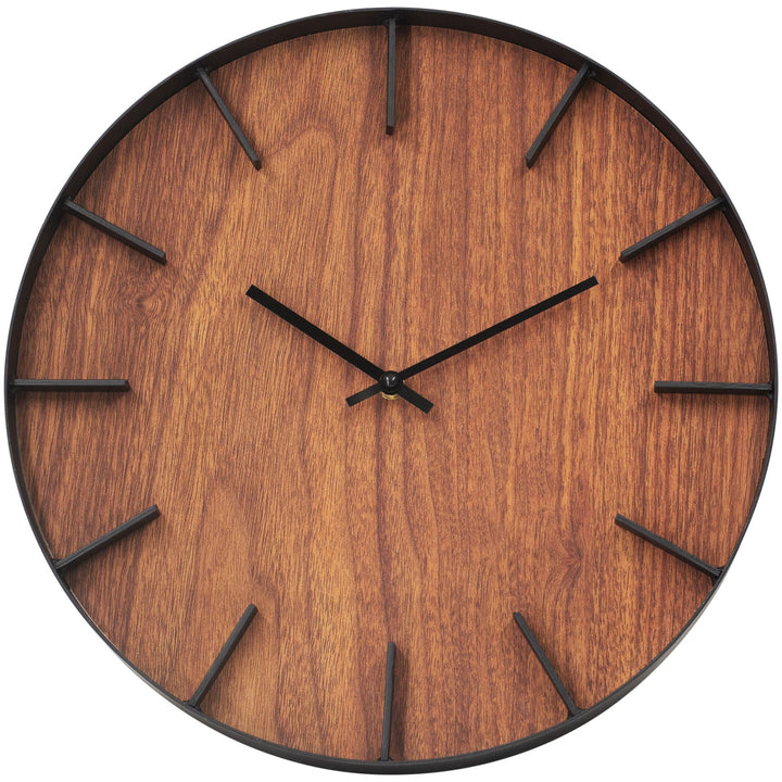 Toki Ryan Minimalist Wooden Wall Clock 40cm 23092 1