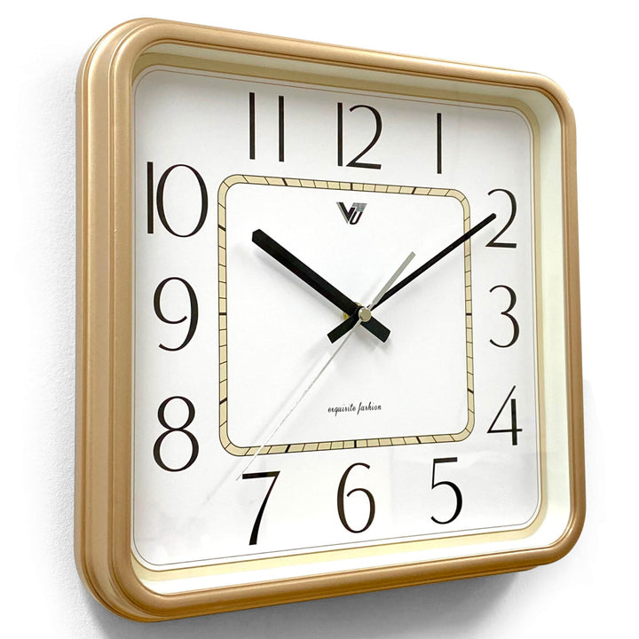 Victory Aldwin Square Wall Clock Gold 31cm CJK-2477-GOL 2