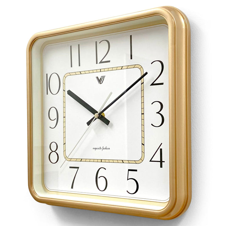 Victory Aldwin Square Wall Clock Gold 31cm CJK-2477-GOL 3