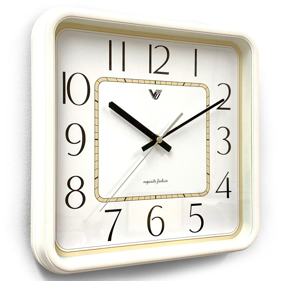 Victory Aldwin Square Wall Clock White 31cm CJK-2477-WHI 2