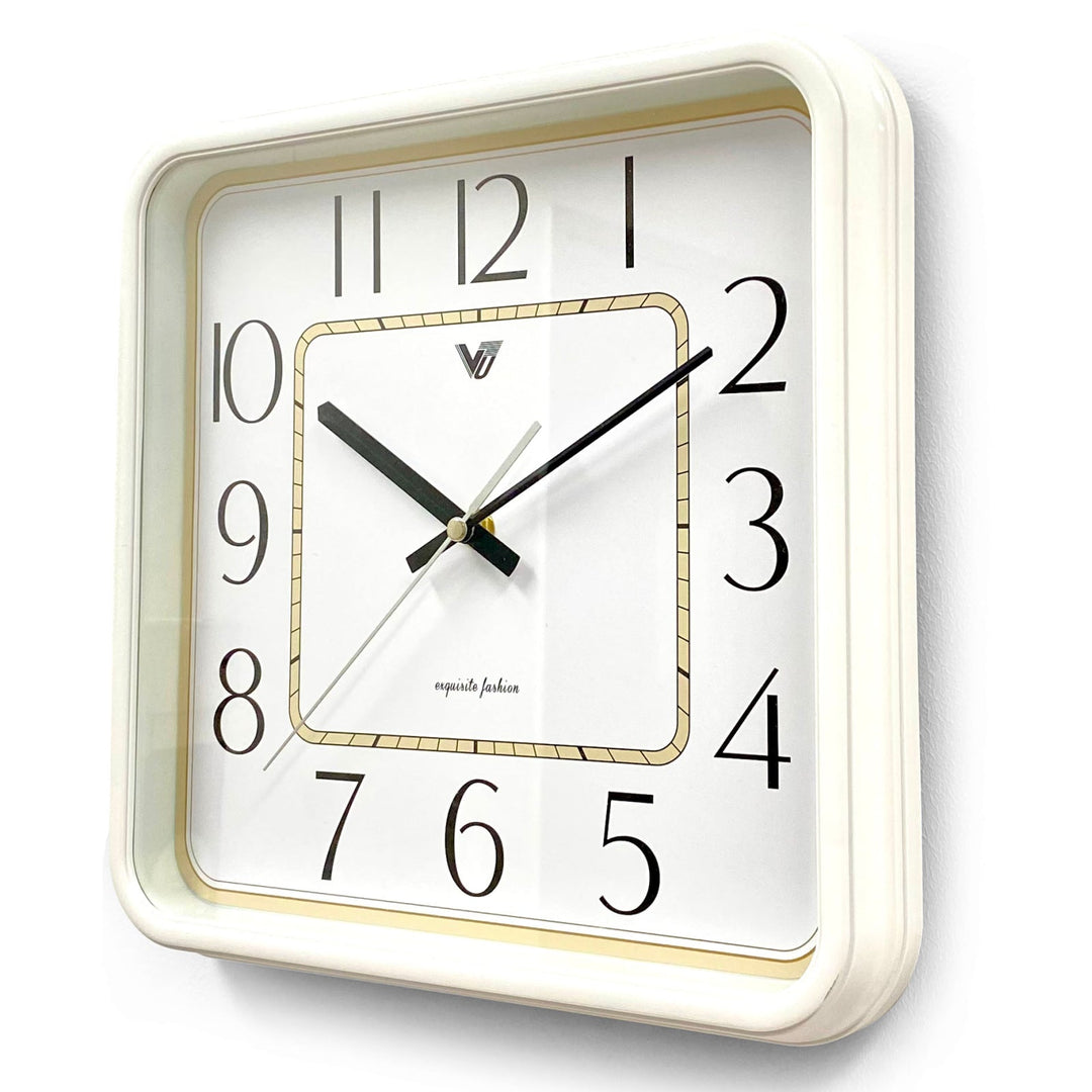 Victory Aldwin Square Wall Clock White 31cm CJK-2477-WHI 3