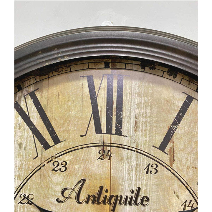 Victory Antique De Paris Distressed Vintage Metal Wall Clock 60cm CHH-344 3