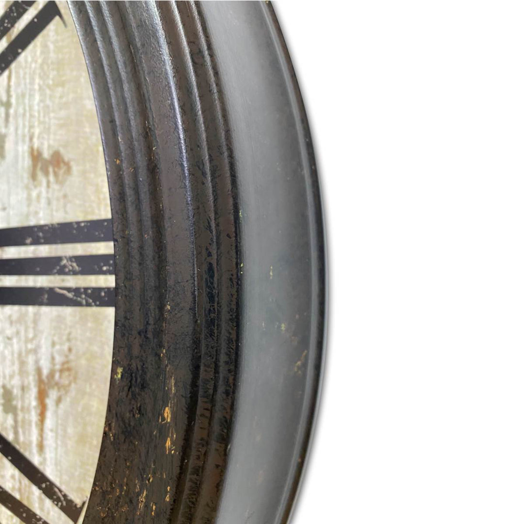 Victory Antique De Paris Distressed Vintage Metal Wall Clock 60cm CHH-344 4