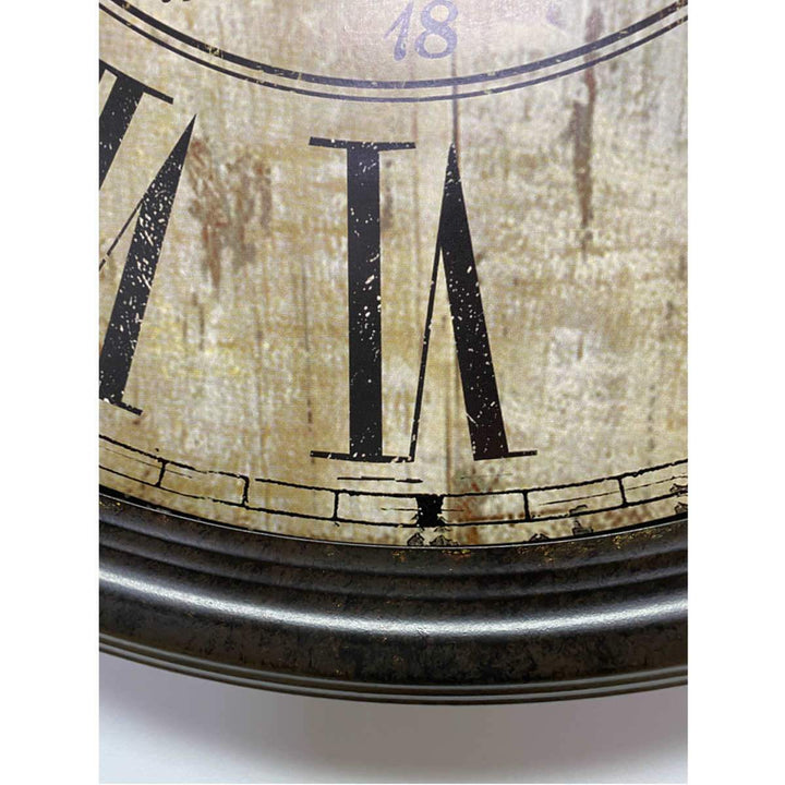 Victory Antique De Paris Distressed Vintage Metal Wall Clock 60cm CHH-344 5