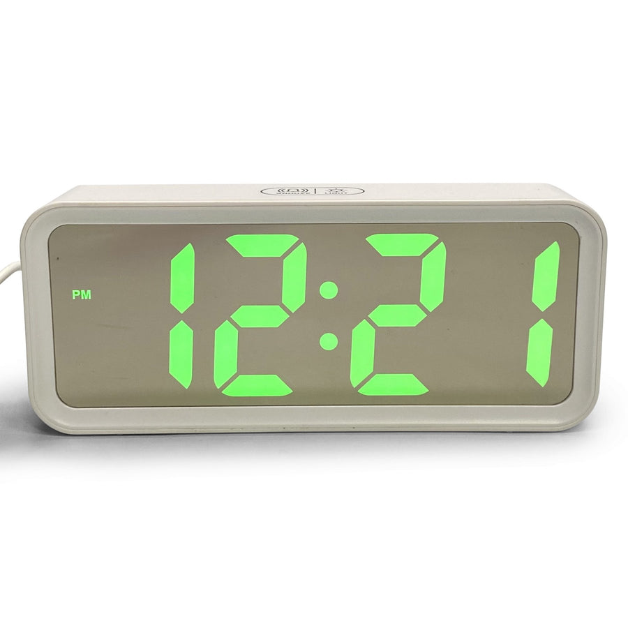Victory Austere Multifunction LED USB Powered Desk Clock Green 19cm VGW-6508green 1