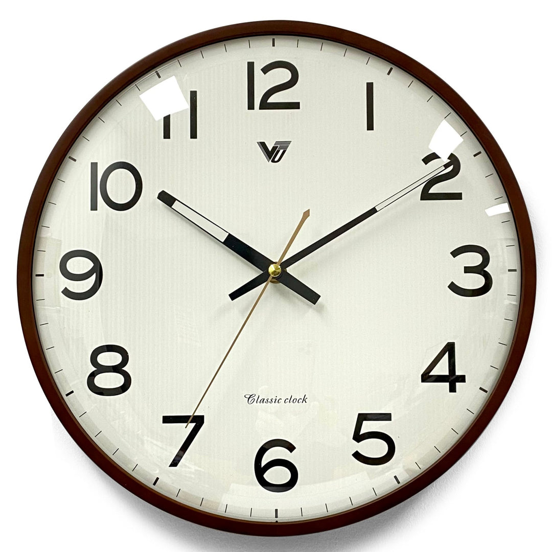 Victory Bonnie Glow In The Dark Wall Clock Brown 33cm CJK-8372-BRO 1