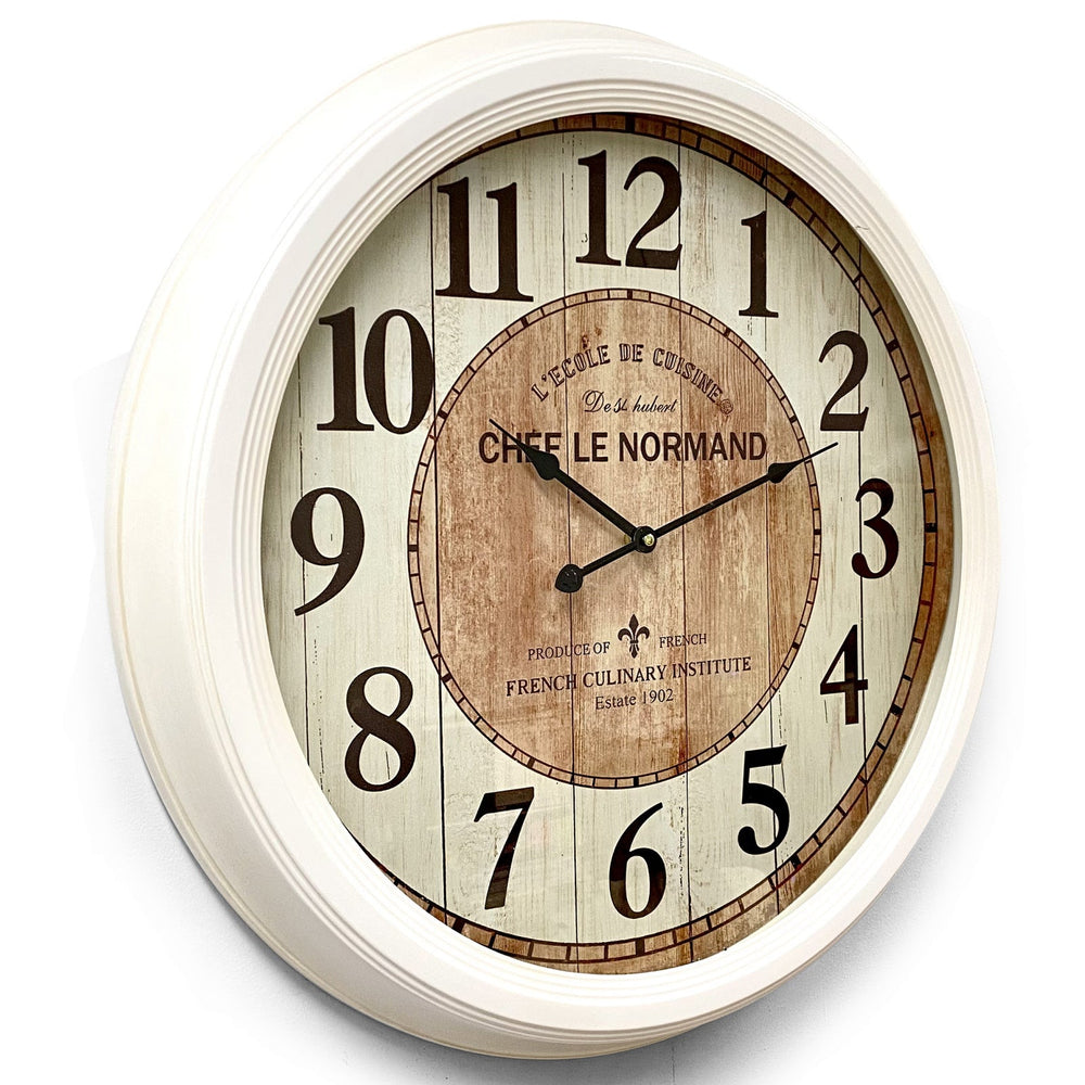 Victory Chef Le Normand Antique Metal Wall Clock 62cm CHH-355 2