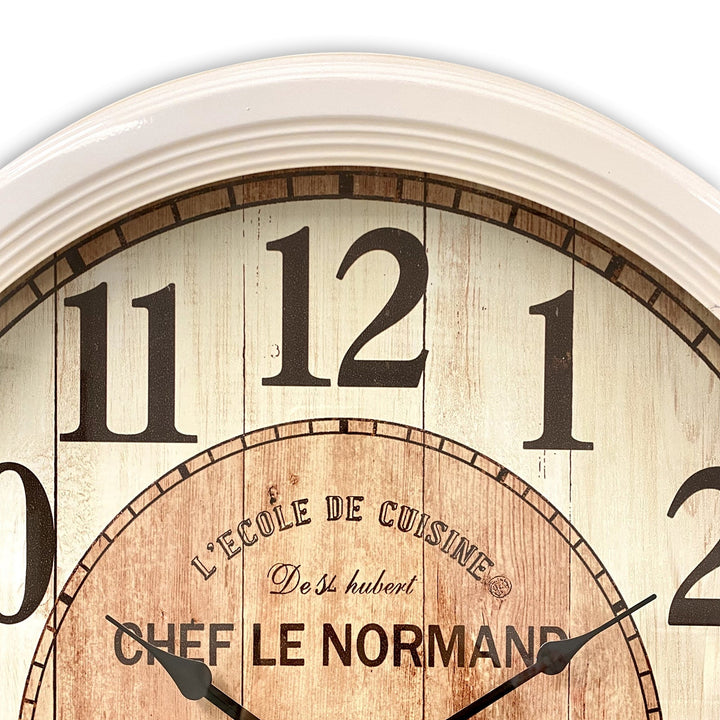 Victory Chef Le Normand Antique Metal Wall Clock 62cm CHH-355 6