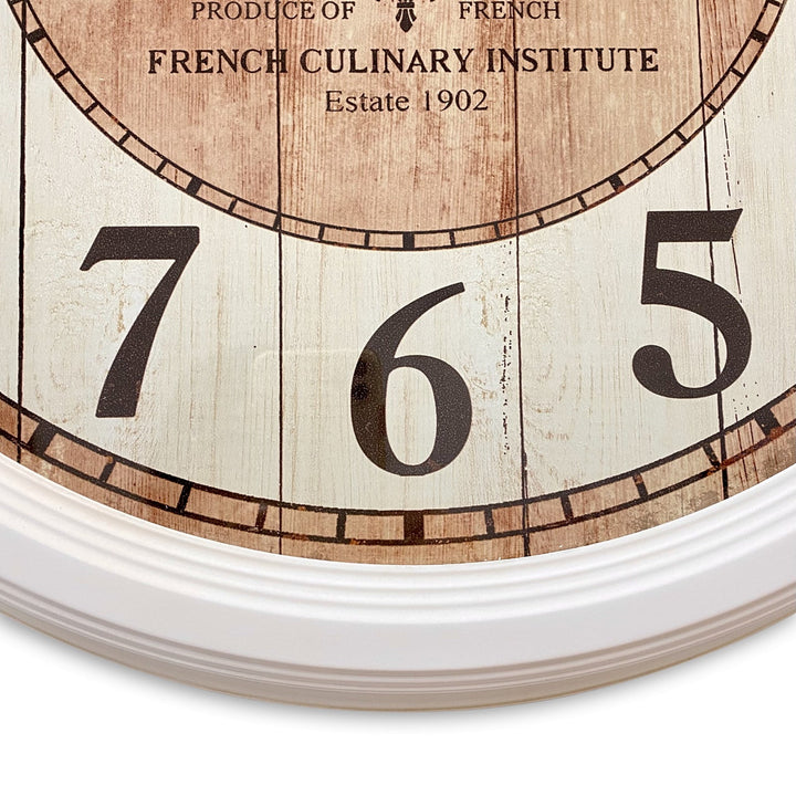 Victory Chef Le Normand Antique Metal Wall Clock 62cm CHH-355 7