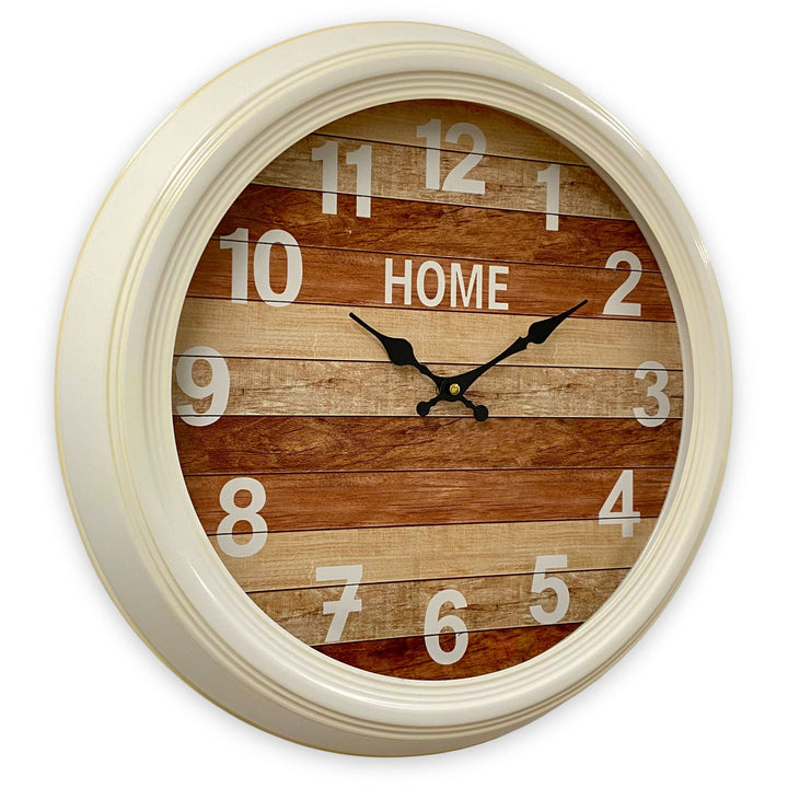 Victory Cozy Home Wooden Panel Metal Wall Clock 46cm CHH-552 1
