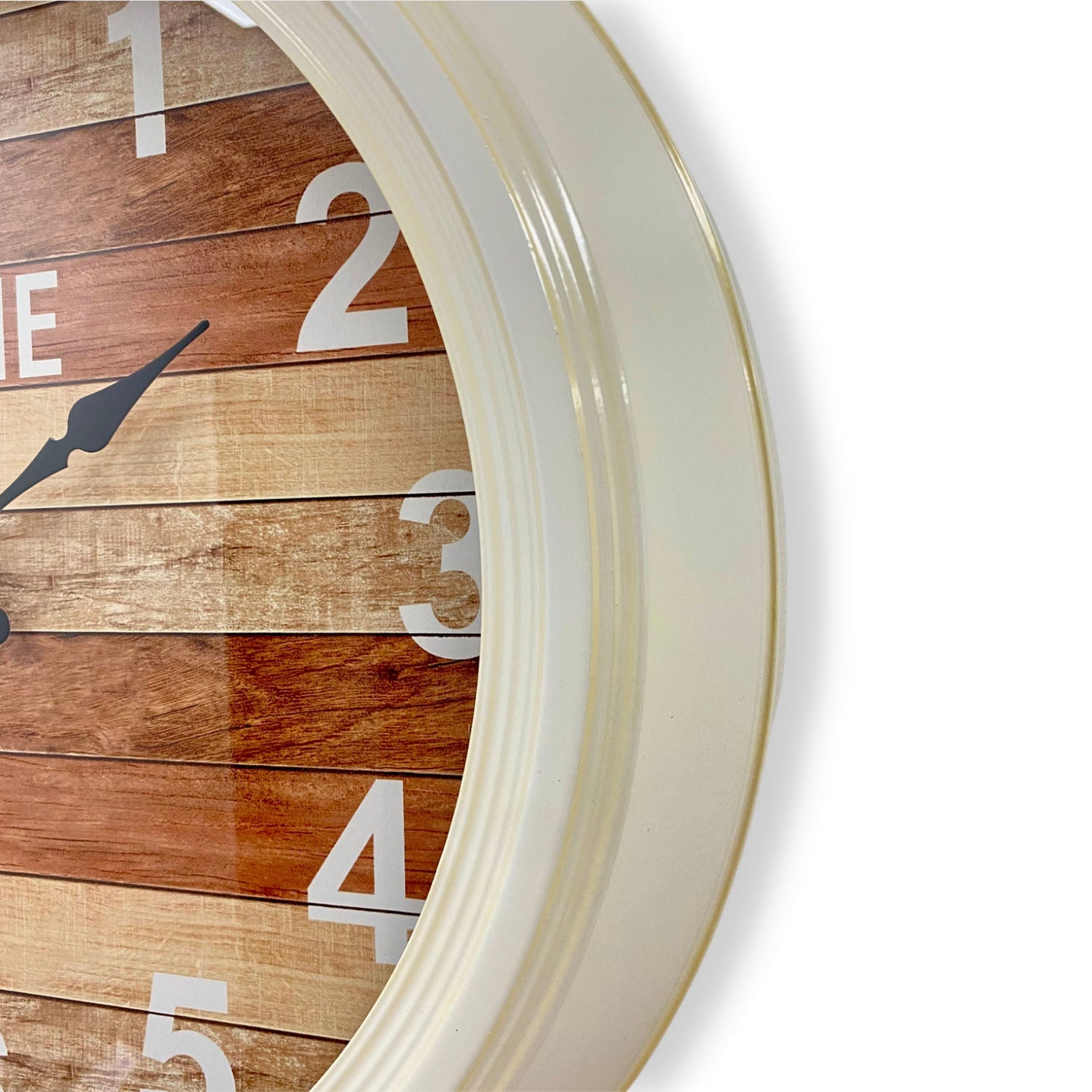 Metal Clock Panel Buy Cozy Home Wooden Panel Metal Wall Clock 46cm Online – Oh Clocks