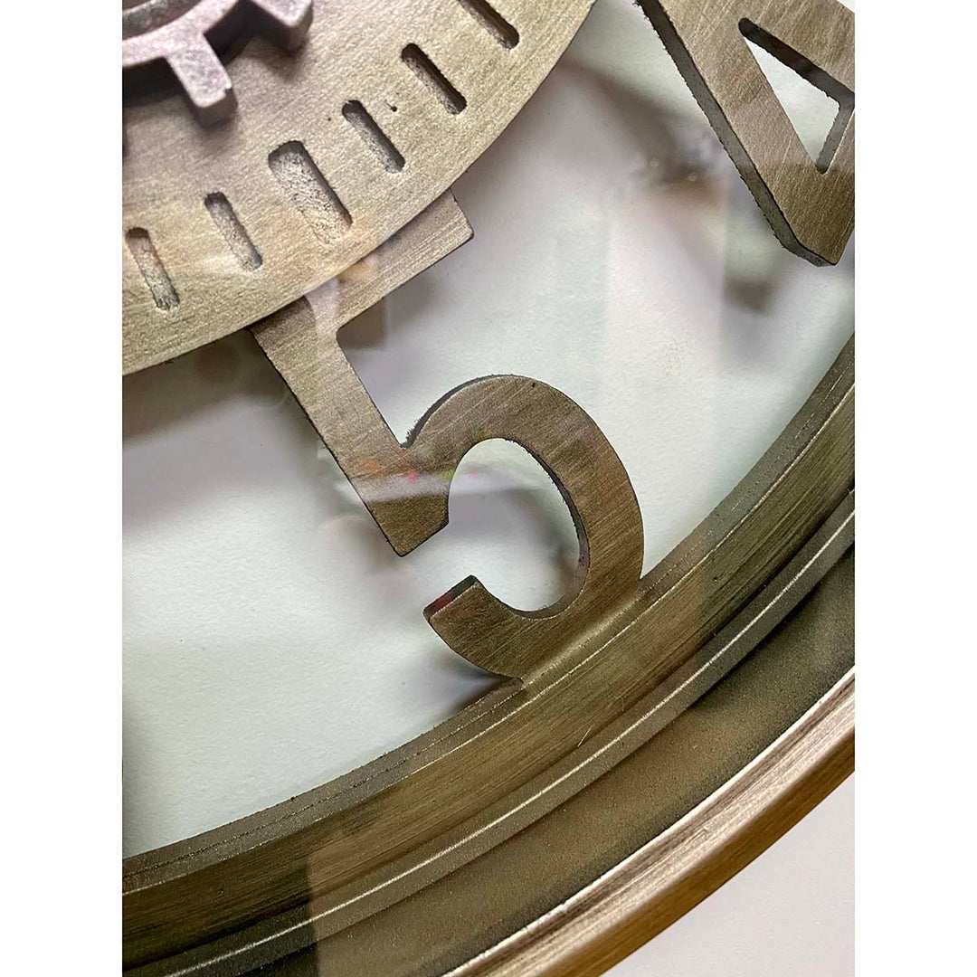 Victory Dionysus Metal Moving Gears Wall Clock 59cm CCM-1733 5