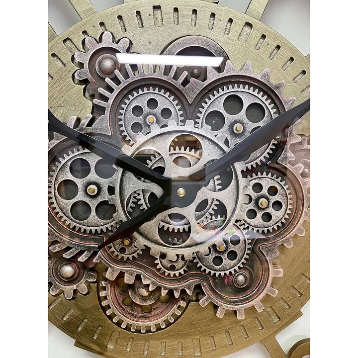 Victory Dionysus Metal Moving Gears Wall Clock 59cm CCM-1733 7