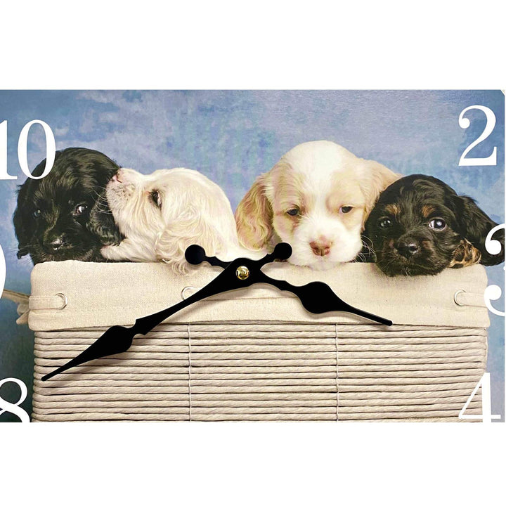 Victory Four Pups Open Face Wall Clock 34cm CBA-423G 11
