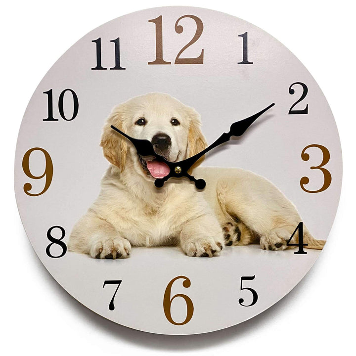 Victory Golden Retriever Open Face Wall Clock 34cm CBA-423H 1