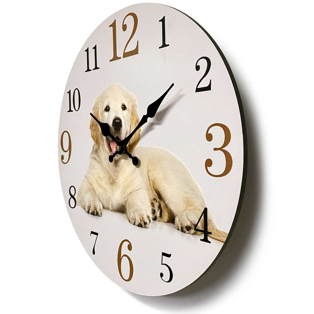 Victory Golden Retriever Open Face Wall Clock 34cm CBA-423H 2