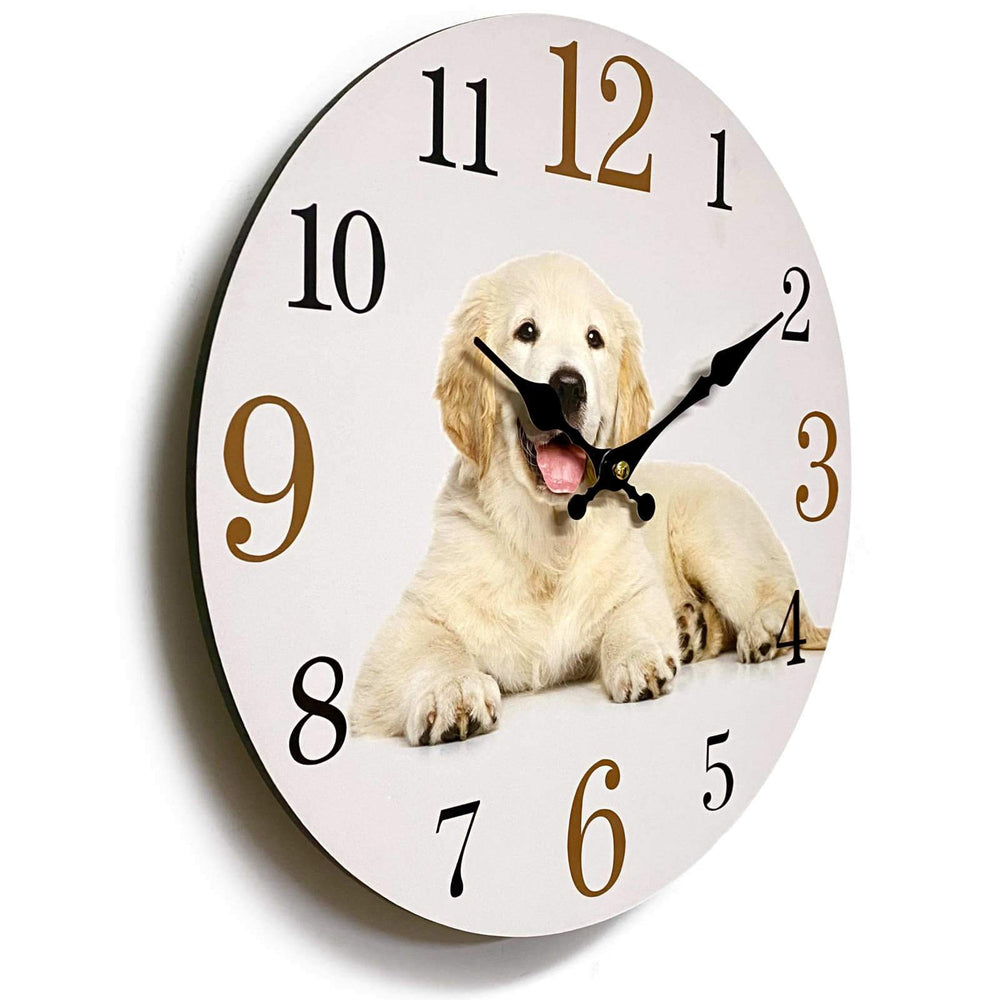 Victory Golden Retriever Open Face Wall Clock 34cm CBA-423H 3