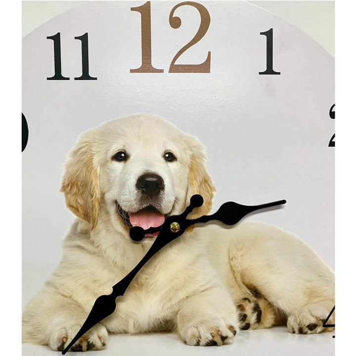 Victory Golden Retriever Open Face Wall Clock 34cm CBA-423H 6