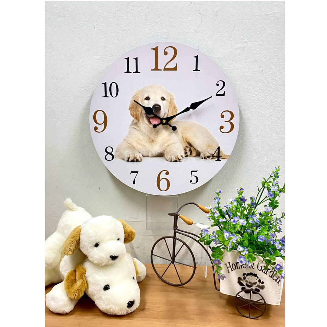 Victory Golden Retriever Open Face Wall Clock 34cm CBA-423H 8