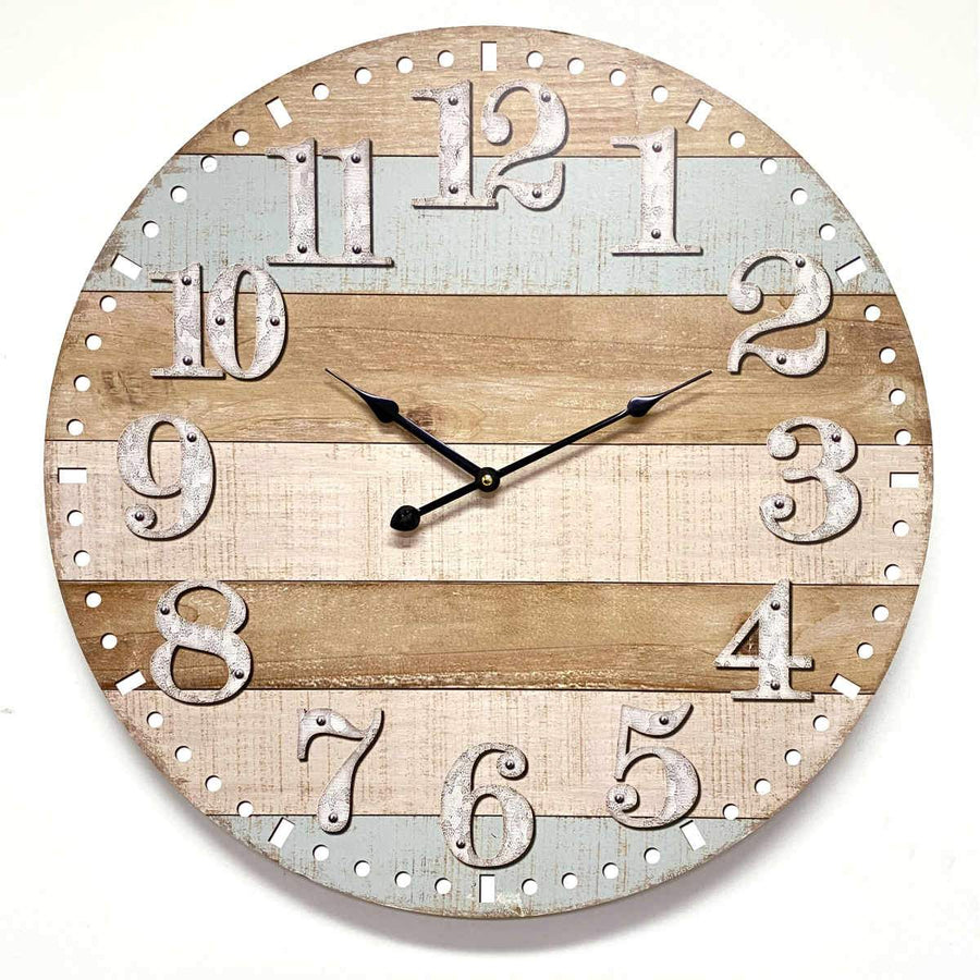 Victory Heston Wood Panel Print Wall Clock 58cm CHH-141 1