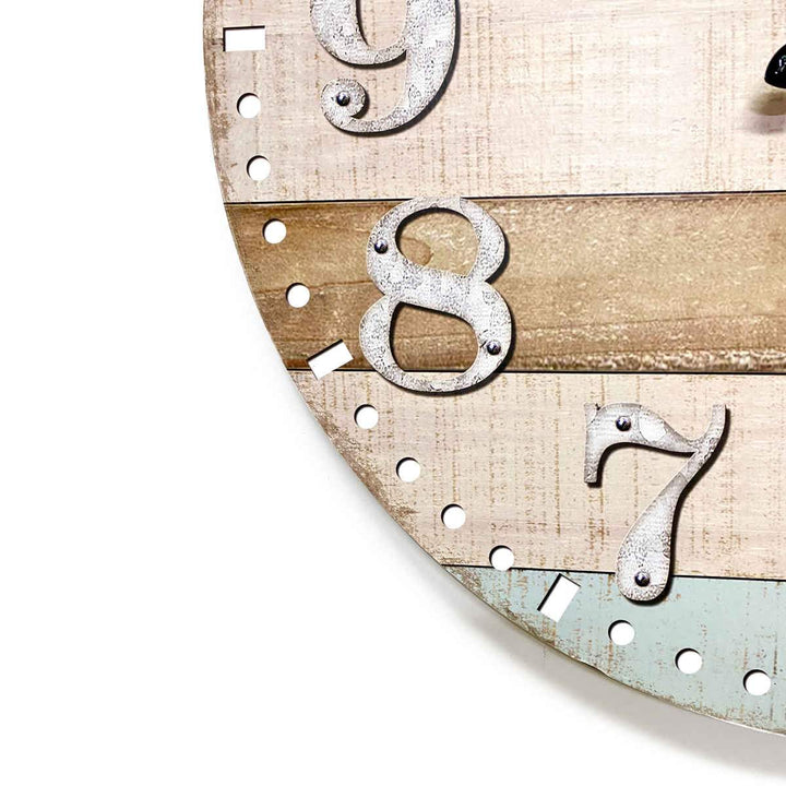 Victory Heston Wood Panel Print Wall Clock 58cm CHH-141 3