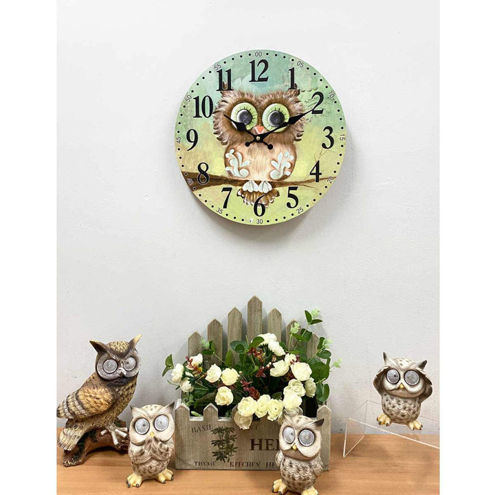 Victory Owl Wall Clock 34cm CBA-423E 5