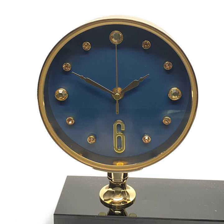 Victory Praiah Crystal Swan Mantel Clock Blue 17cm TCJ-622-BLU 6