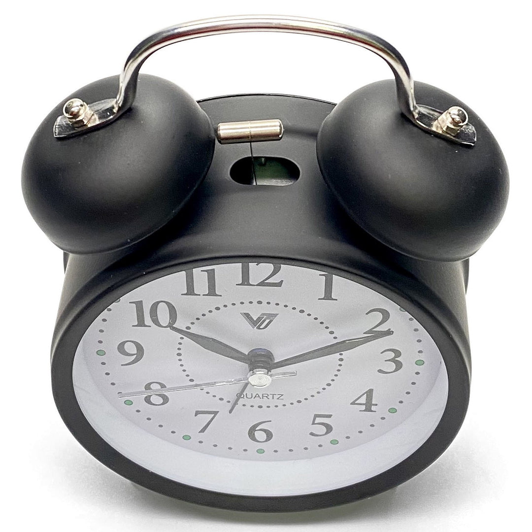 Victory Ricki Mechanical Twin Bell Alarm Clock Black 17cm TGH-S39Black 4