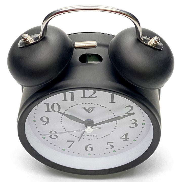 Victory Ricki Mechanical Twin Bell Alarm Clock Black 17cm TGH-S39Black 4
