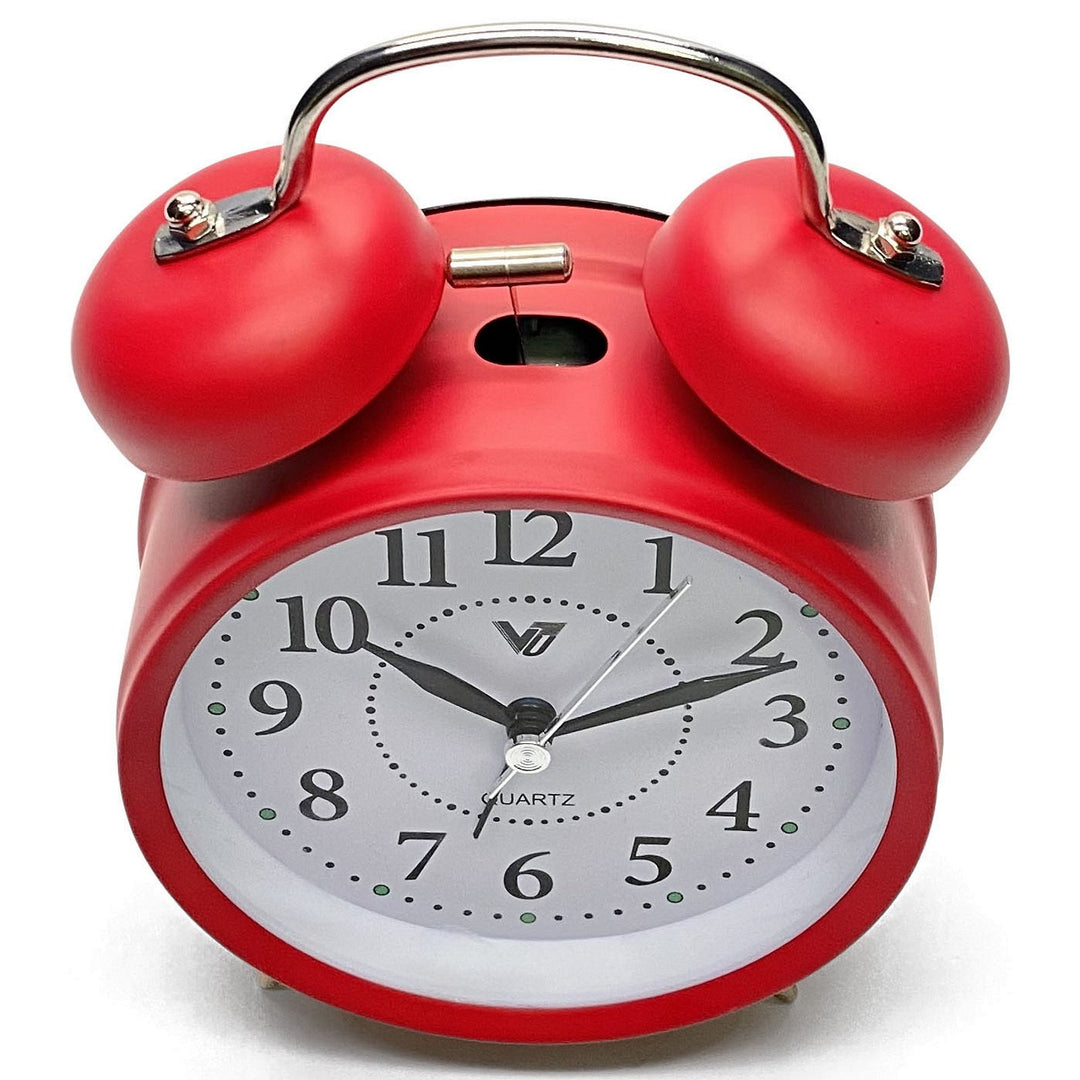 Victory Ricki Mechanical Twin Bell Alarm Clock Red 17cm TGH-S39Red 2