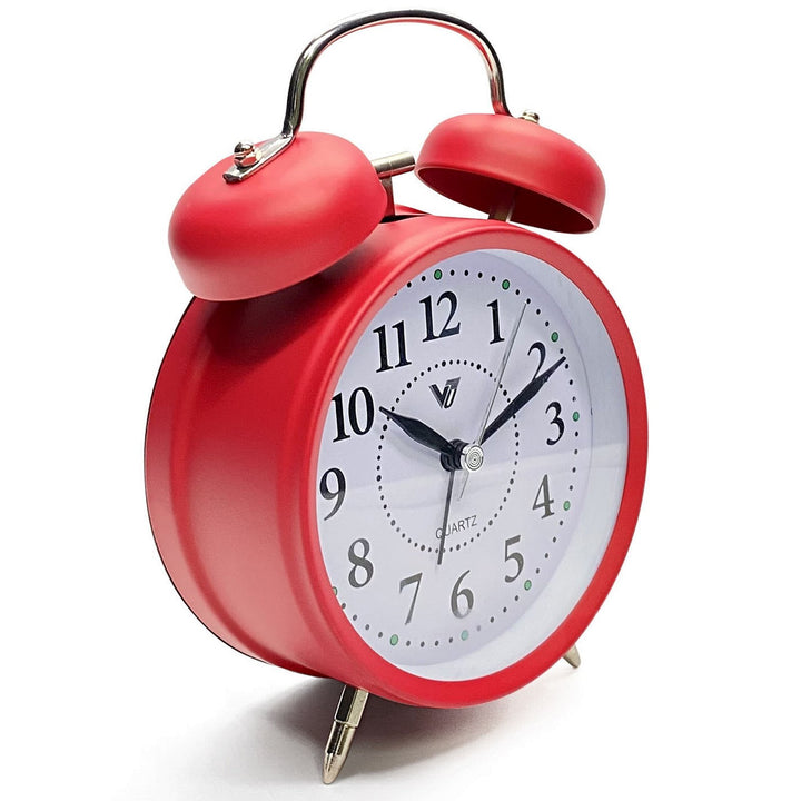 Victory Ricki Mechanical Twin Bell Alarm Clock Red 17cm TGH-S39Red 4