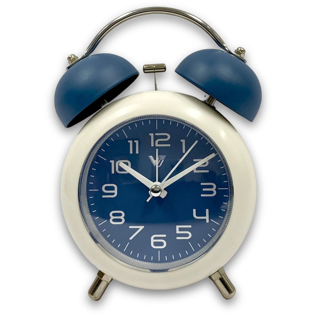 Victory Roly Poly Twin Bell Alarm Clock Blue 14cm TGH-F18BL 1