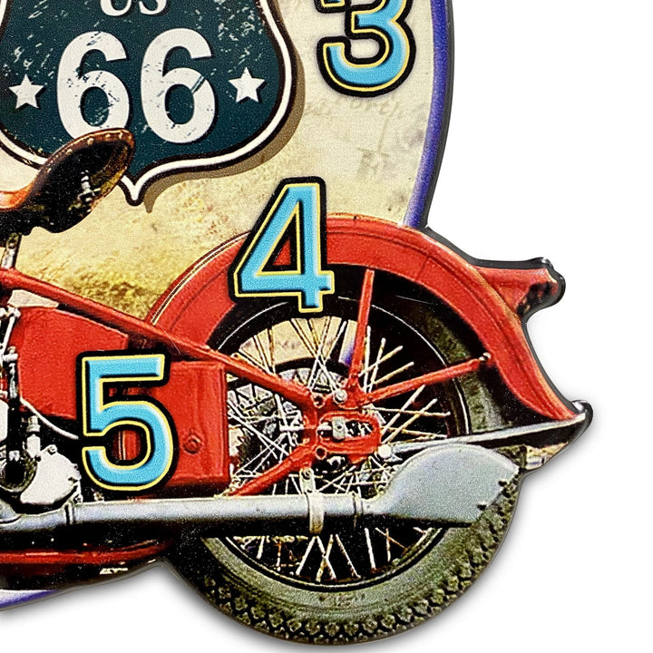 Victory Route 66 Diner Iron Stamped Wall Clock 40cm CHH-A3 5