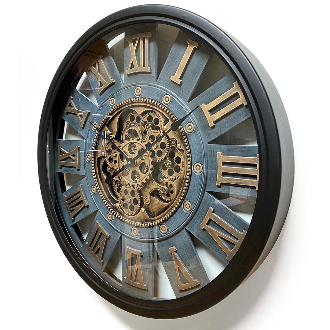 Victory Themis Metal Moving Gears Wall Clock 72cm CCM-1722 2