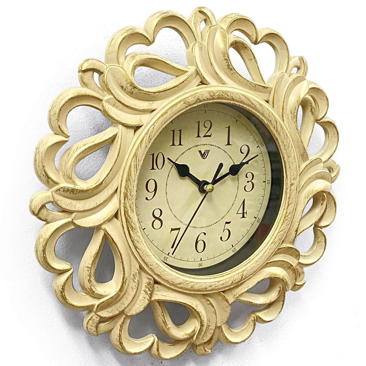 Victory Vintage Distressed Medina Small Wall Clock Cream 25cm CJH-5827W 2