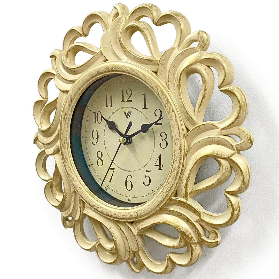 Victory Vintage Distressed Medina Small Wall Clock Cream 25cm CJH-5827W 3