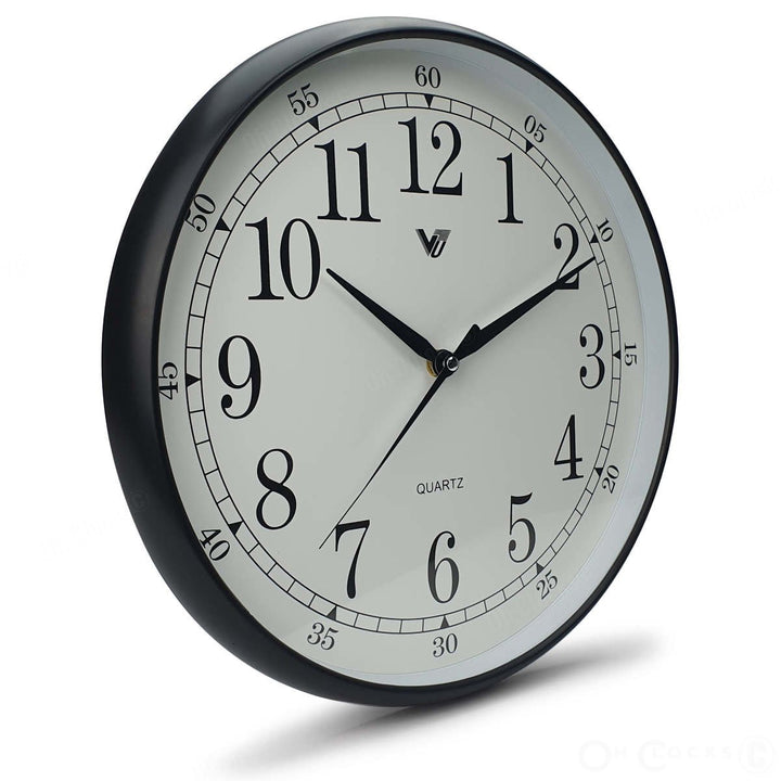 Victory Wyatt Wall Clock Black 33cm CWH 6228Black 1