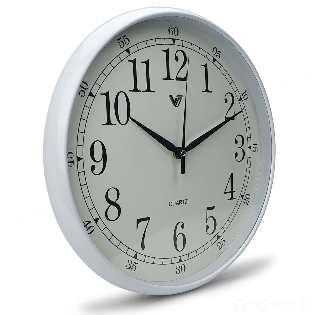 Victory Wyatt Wall Clock White 33cm CWH 6228White 1