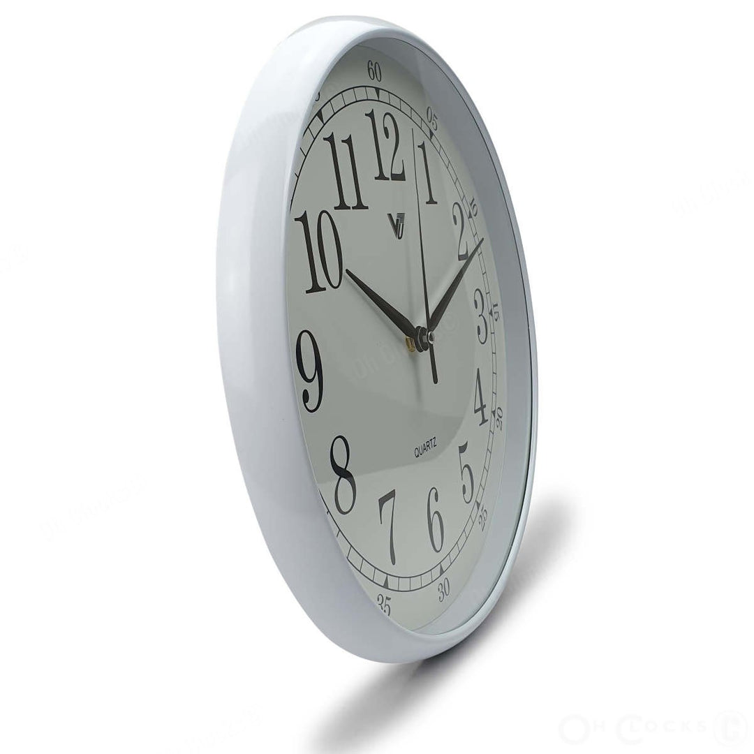 Victory Wyatt Wall Clock White 33cm CWH 6228White 4