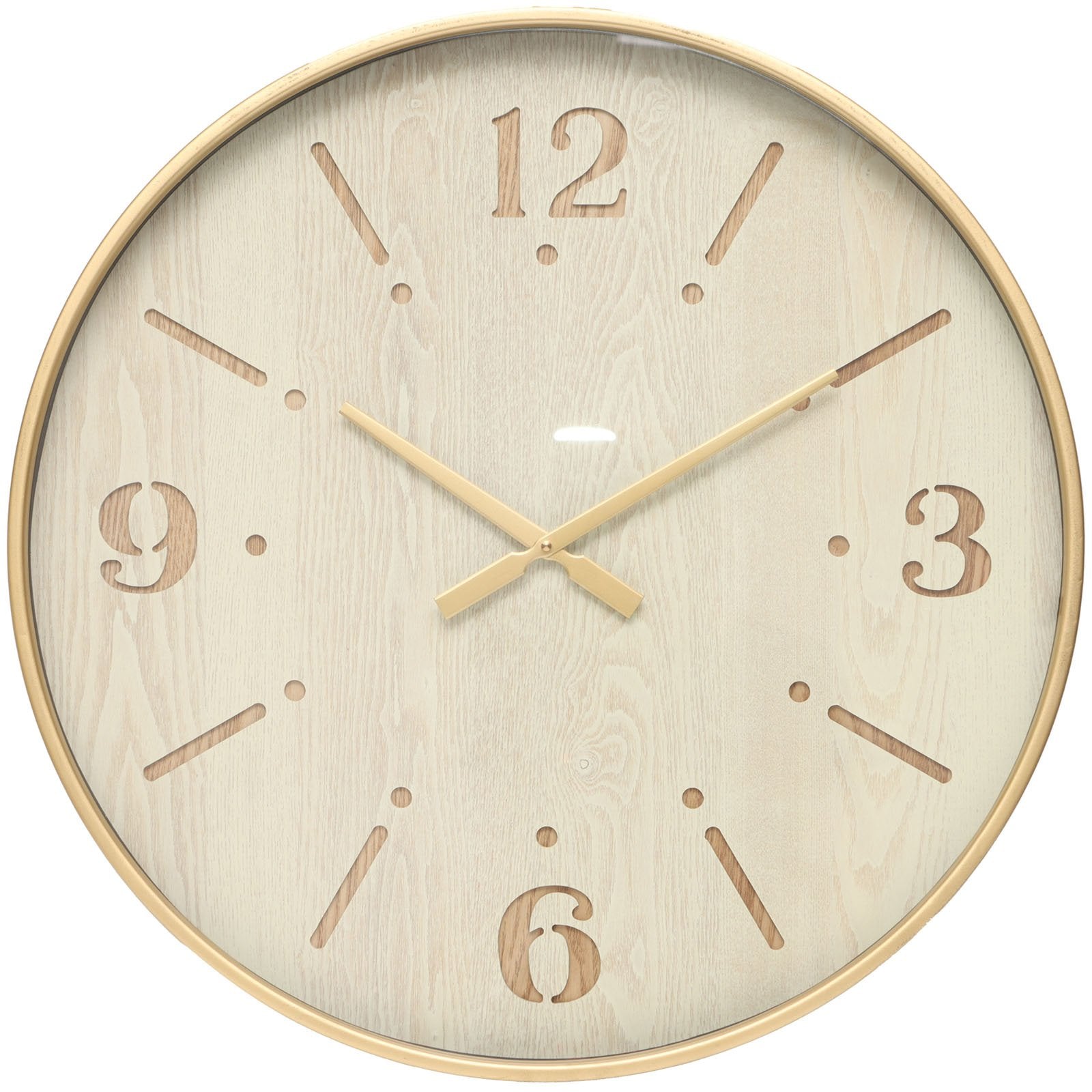Yearn Aura Distressed Gold Metal Wall Clock 60cm 11731CLK 2
