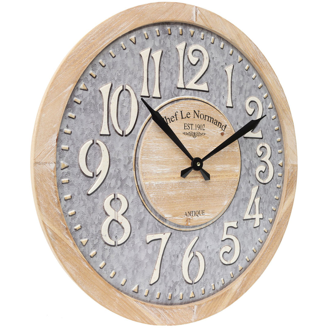 Yearn Chef le Normand Industrio Chic Wall Clock 60cm 24330CLK 1
