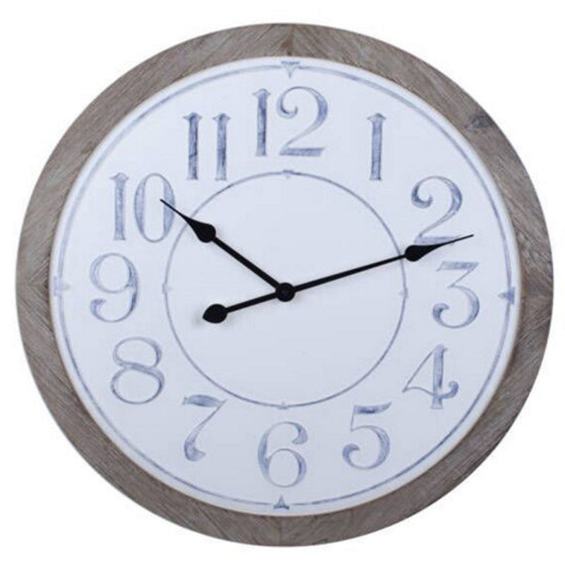 Yearn Hamptons Beach House Wall Clock White 63cm 90207CLK 1