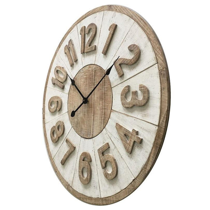 Yearn Hamptons Giro Distressed Wall Clock 70cm 11721CLK 1