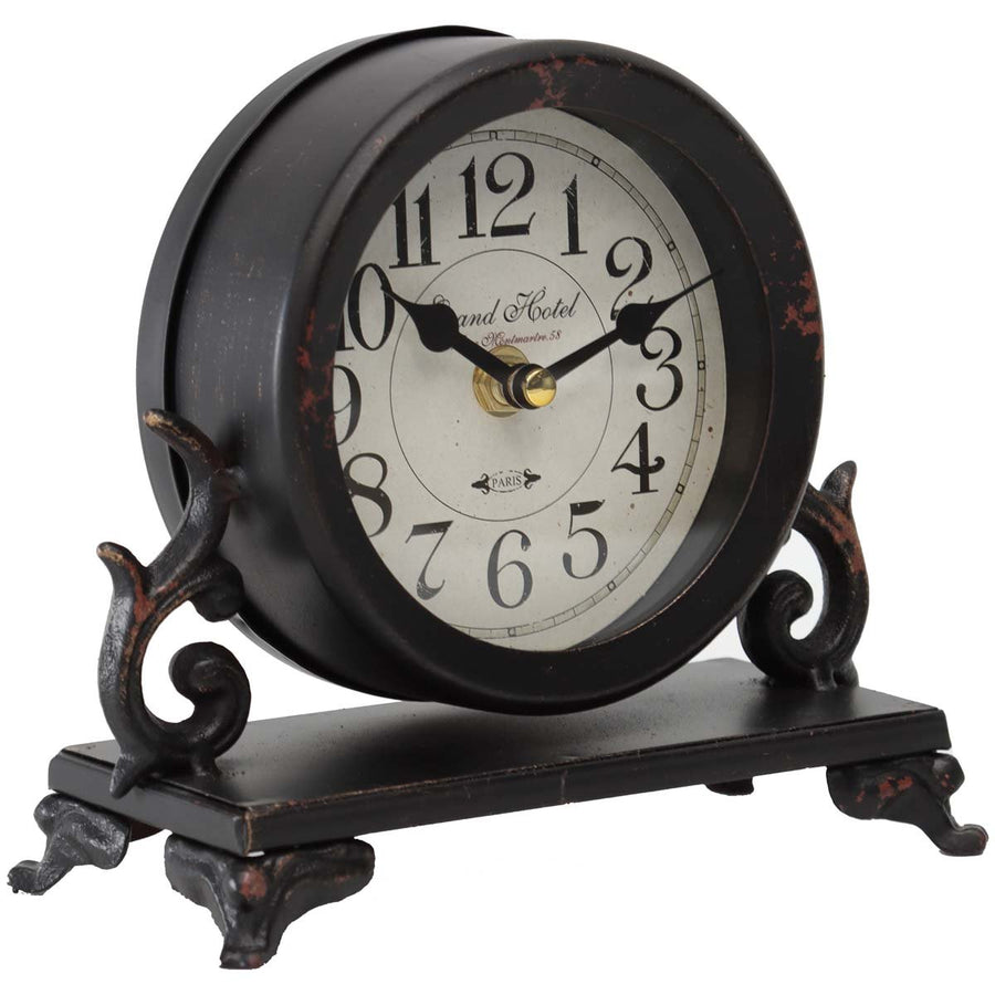 Yearn Ornate Grand Hotel Period Iron Mantel Clock 18cm 24335CLK 1
