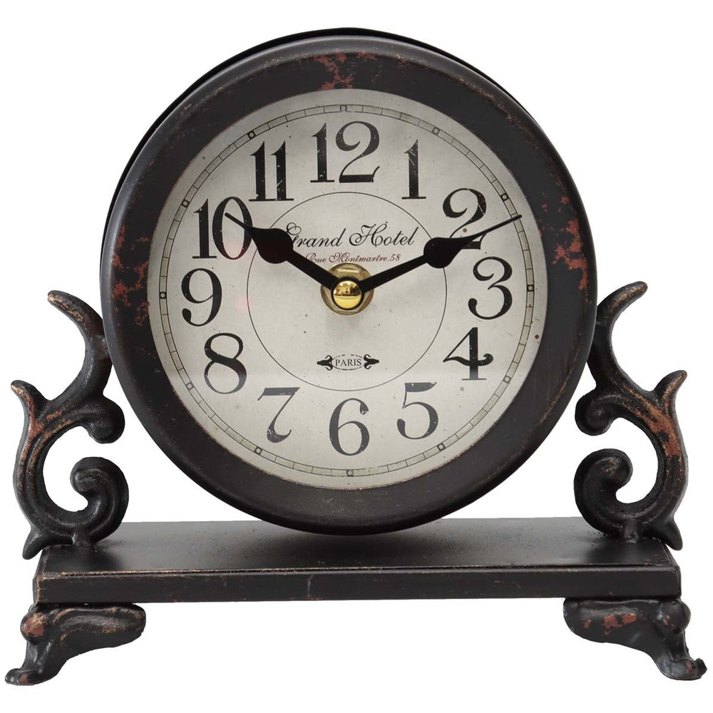 Yearn Ornate Grand Hotel Period Iron Mantel Clock 18cm 24335CLK 2