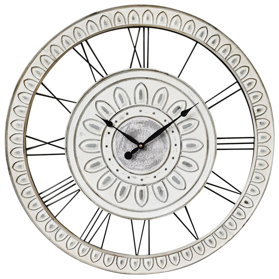 Yearn Palais Wall Clock White 70cm 92089CLK 1