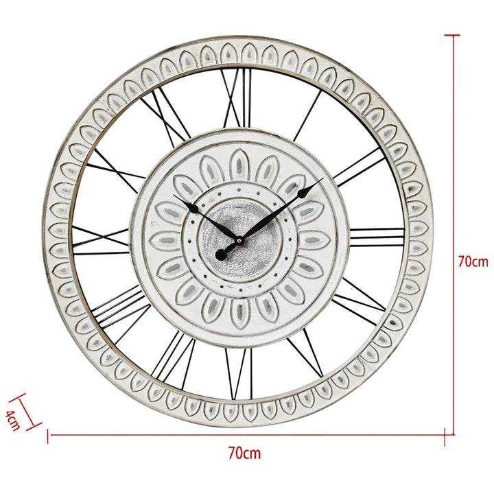 Yearn Palais Wall Clock White 70cm 92089CLK 2