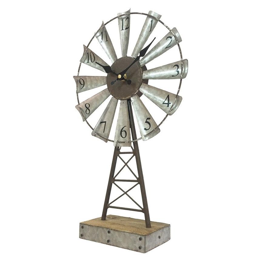 Yearn Windmill Desk Clock 41cm 11729CLK 1