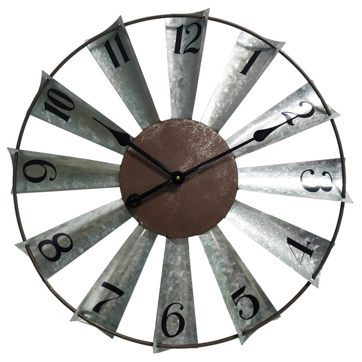 Yearn Windmill Metal Wall Clock 60cm 11740CLK 2