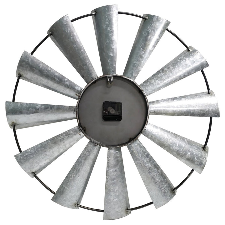 Yearn Windmill Metal Wall Clock 60cm 11740CLK 3